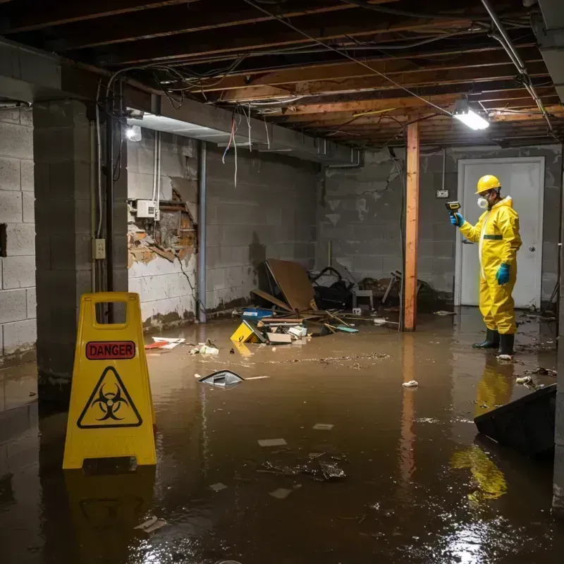 Flooded Basement Electrical Hazard in Pole Ojea, PR Property